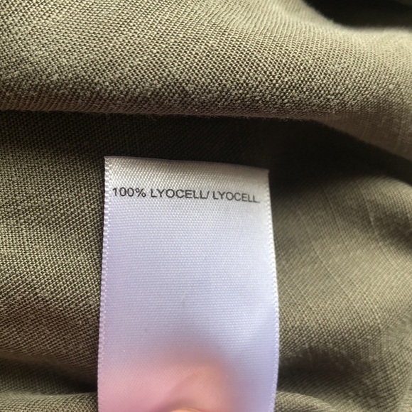 Lucky Brand Womens Button Up Long Sleeve Shirt Green Size Large Casual - Picture 5 of 8